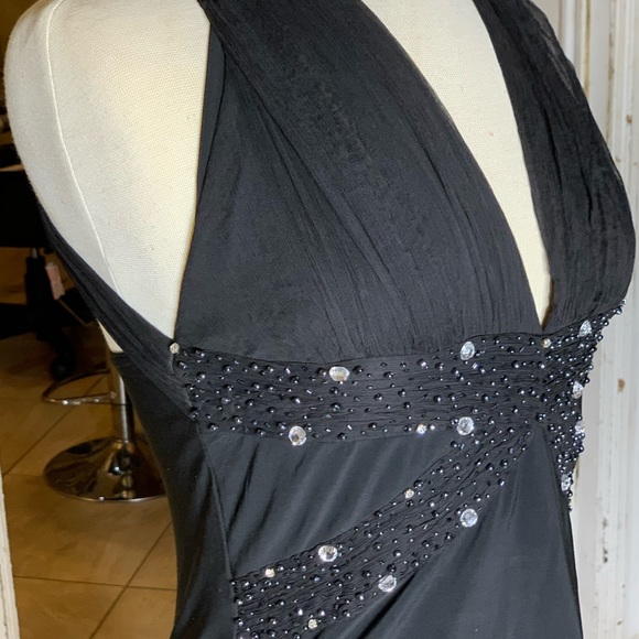 Deep wreck cocktail blouse with sequence and stone - Picture 1 of 5